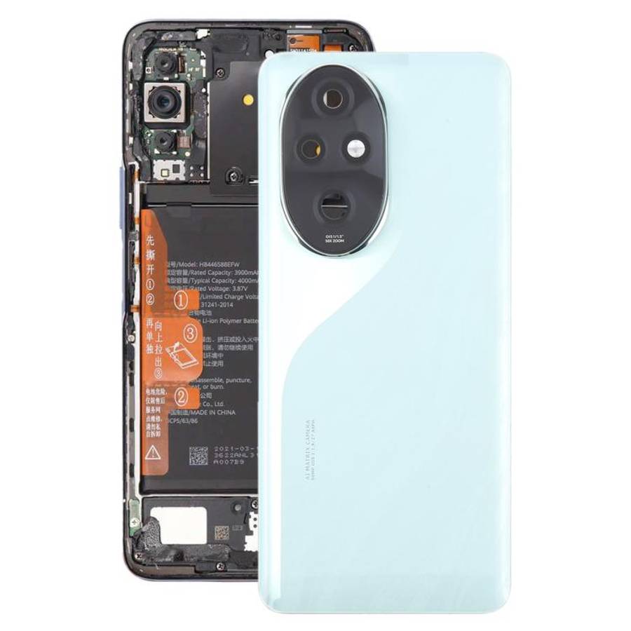 For Honor 200 Pro OEM Battery Back Cover with Camera Lens Frame(Green)