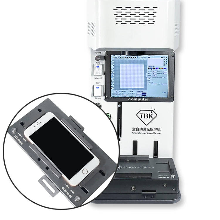 TBK TBK203 Laser Machine Automatic Fixture Mobile Phone Automatic Positioning Mold Screen Repair ...