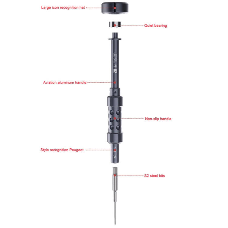 QIANLI 5 in 1 Multi-purpose 2D Grenade Magnetic Screwdriver Set
