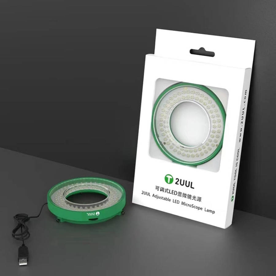 2UUL Adjustable LED Microscope Ring Lamp 5V USB Power Supply