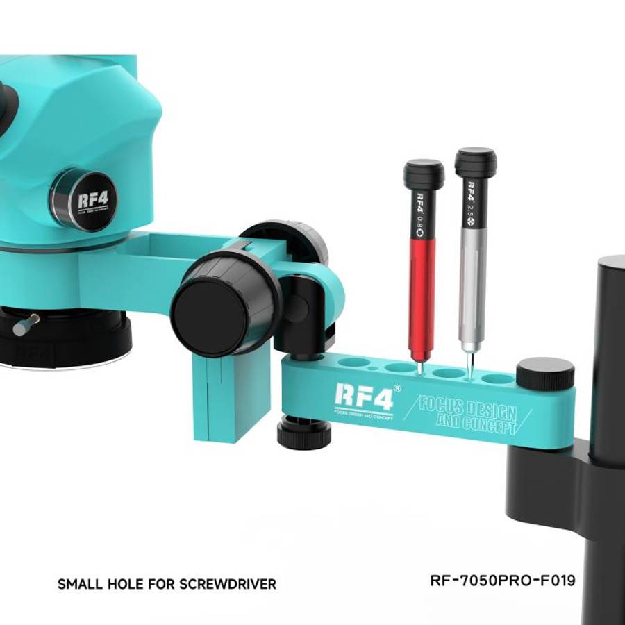 RF4 RF7050PRO-FO19 360 Degree Adjustable Universal Telescopic Rotating Lifting Microscope with Si...