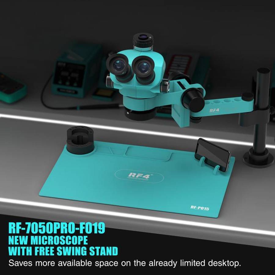 RF4 RF7050PRO-FO19 360 Degree Adjustable Universal Telescopic Rotating Lifting Microscope with Si...
