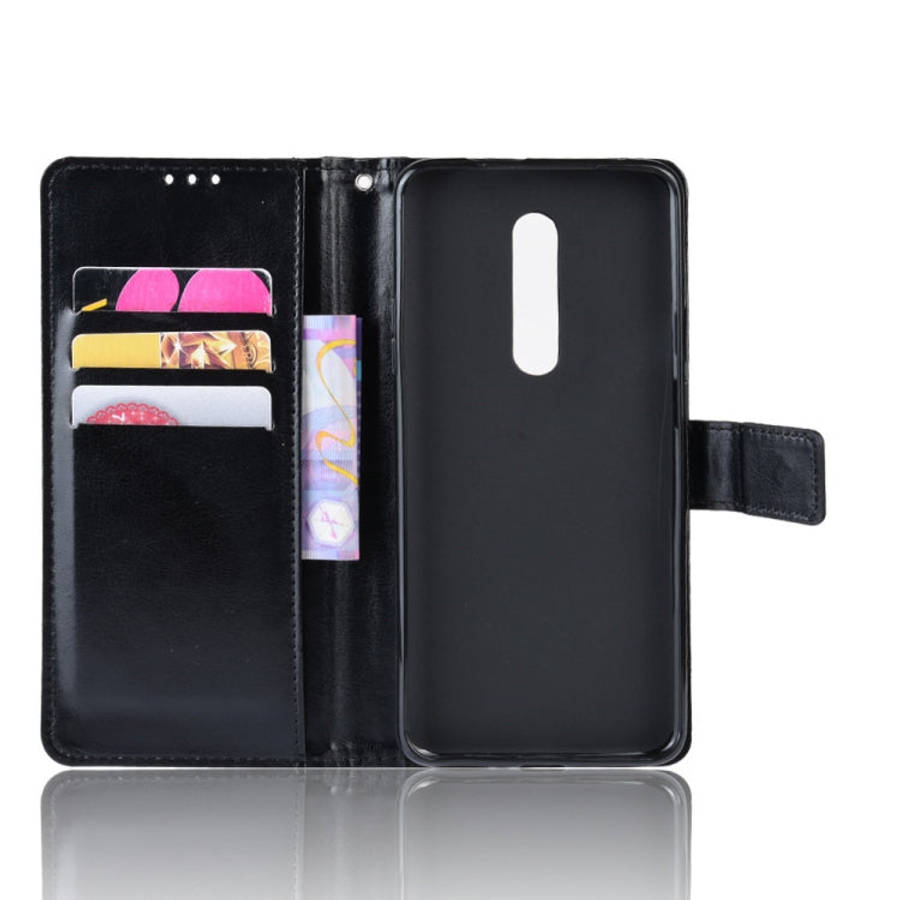 Retro Crazy Horse Texture Horizontal Flip Leather Case for OnePlus 7 Pro, with Holder & Card Slot...