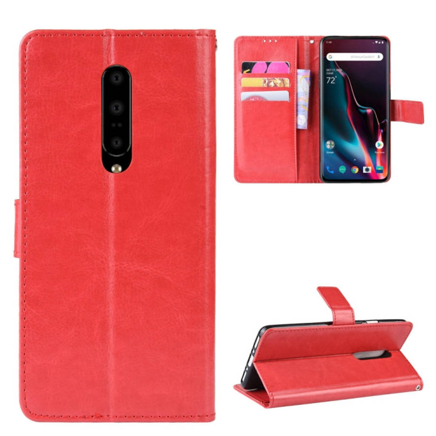 Retro Crazy Horse Texture Horizontal Flip Leather Case for OnePlus 7 Pro, with Holder & Card Slot...
