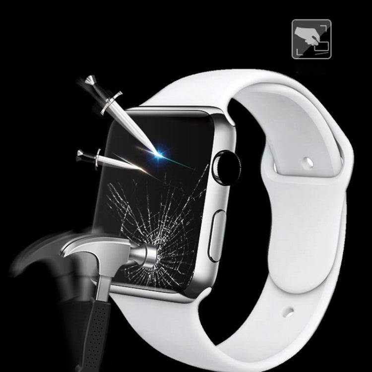 2 PCS mocolo 0.33mm 9H 3D Round Edge Tempered Glass Film for for Apple Watch Series 4 44mm