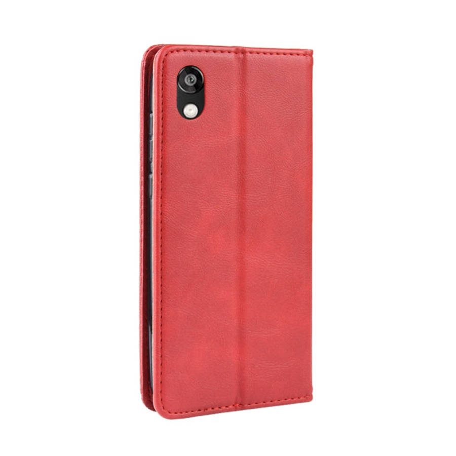 Magnetic Buckle Retro Crazy Horse Texture Horizontal Flip Leather Case for Huawei Honor 8S, with ...
