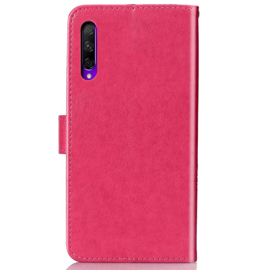 Lucky Clover Pressed Flowers Pattern Leather Case for Huawei Honor 9X Pro, with Holder & Card Slo...