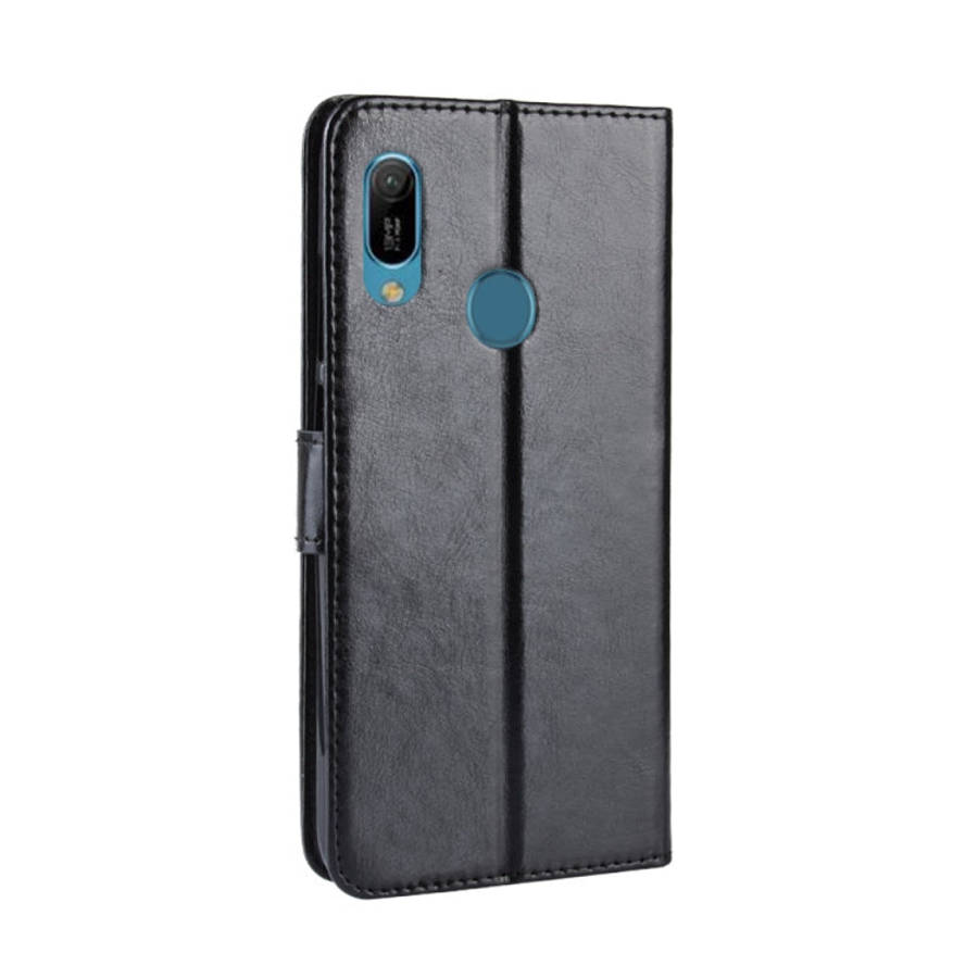 Retro Crazy Horse Texture Horizontal Flip Leather Case for Huawei Y6 (2019), with Holder & Card S...