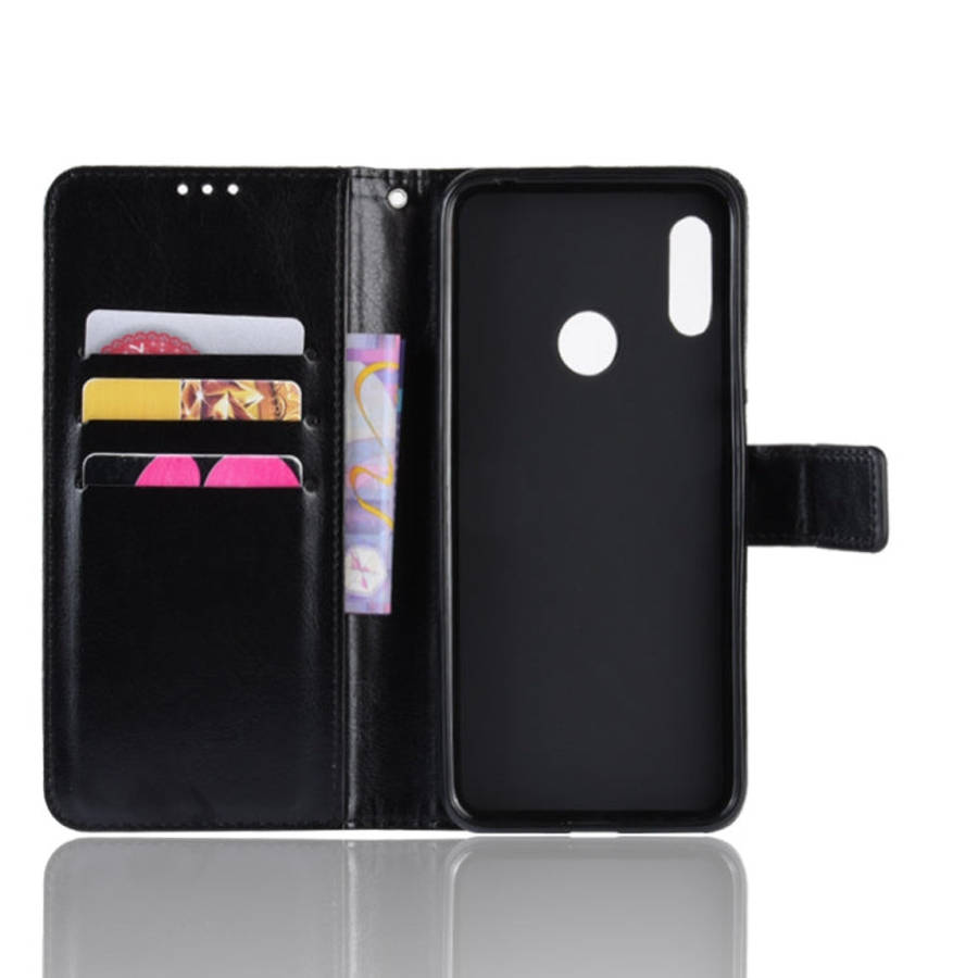 Retro Crazy Horse Texture Horizontal Flip Leather Case for Huawei Y6 (2019), with Holder & Card S...