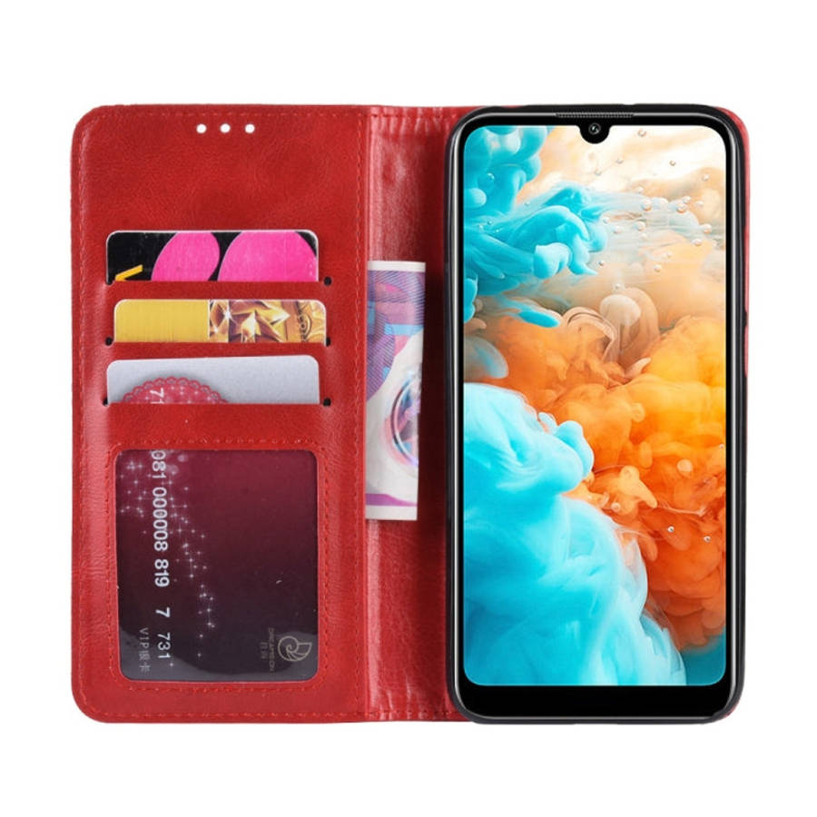 Magnetic Buckle Retro Crazy Horse Texture Horizontal Flip Leather Case for Huawei Y6 Pro (2019)  ...
