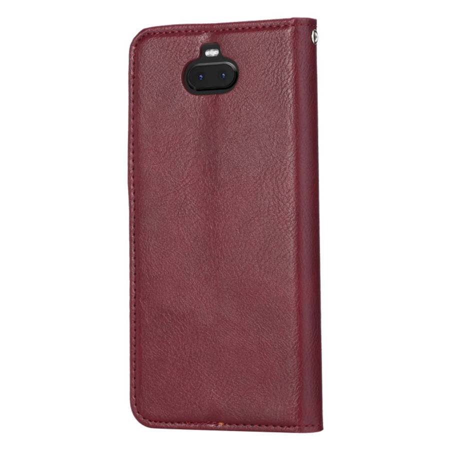 Knead Skin Texture Horizontal Flip Leather Case for Sony Xperia 10, with Photo Frame & Holder & C...