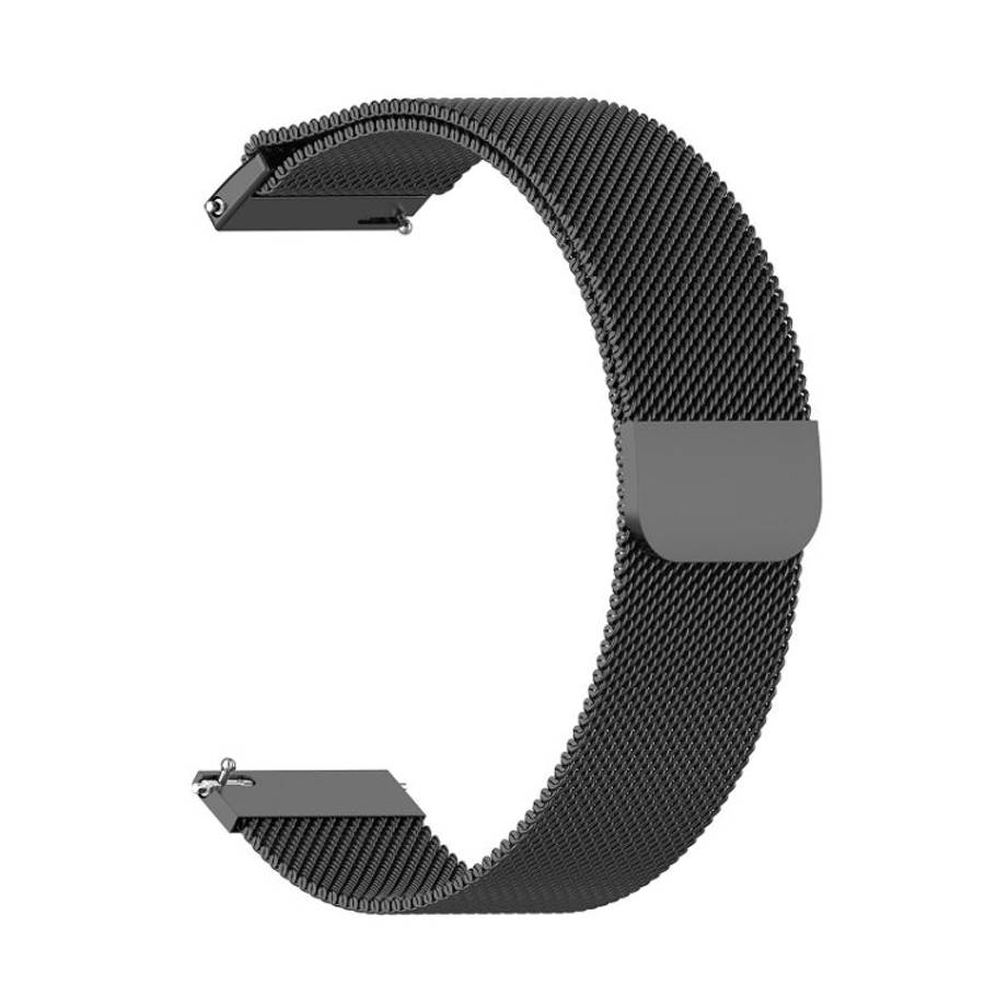18mm Milan Stainless Steel Mesh Watch Band(Black)