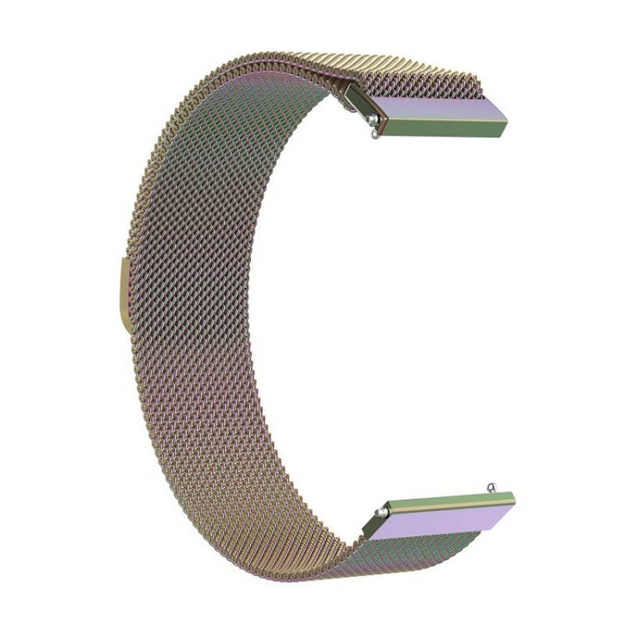 18mm Milan Stainless Steel Mesh Watch Band(Colorful)