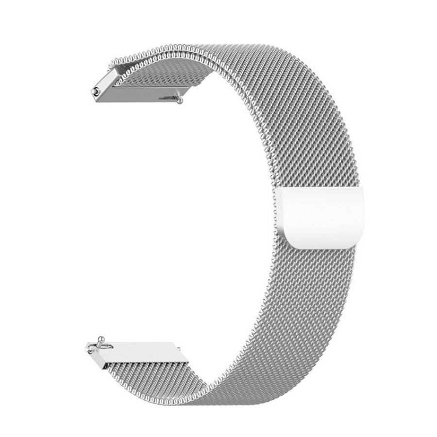 For Honor Magic Watch 2 42MM/Galaxy Active2 20mm Milan Stainless Steel Mesh Watch Band(Silver)