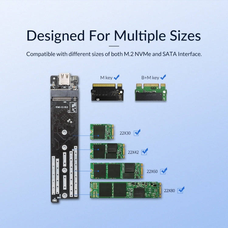 ORICO M2PJM-C3 M.2 SSD Dual Protocol Hard Disk Case
