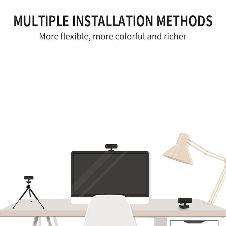 C3 400W Pixels 2K Resolution Auto Focus HD 1080P Webcam 360 Rotation For Live Broadcast Video Con...