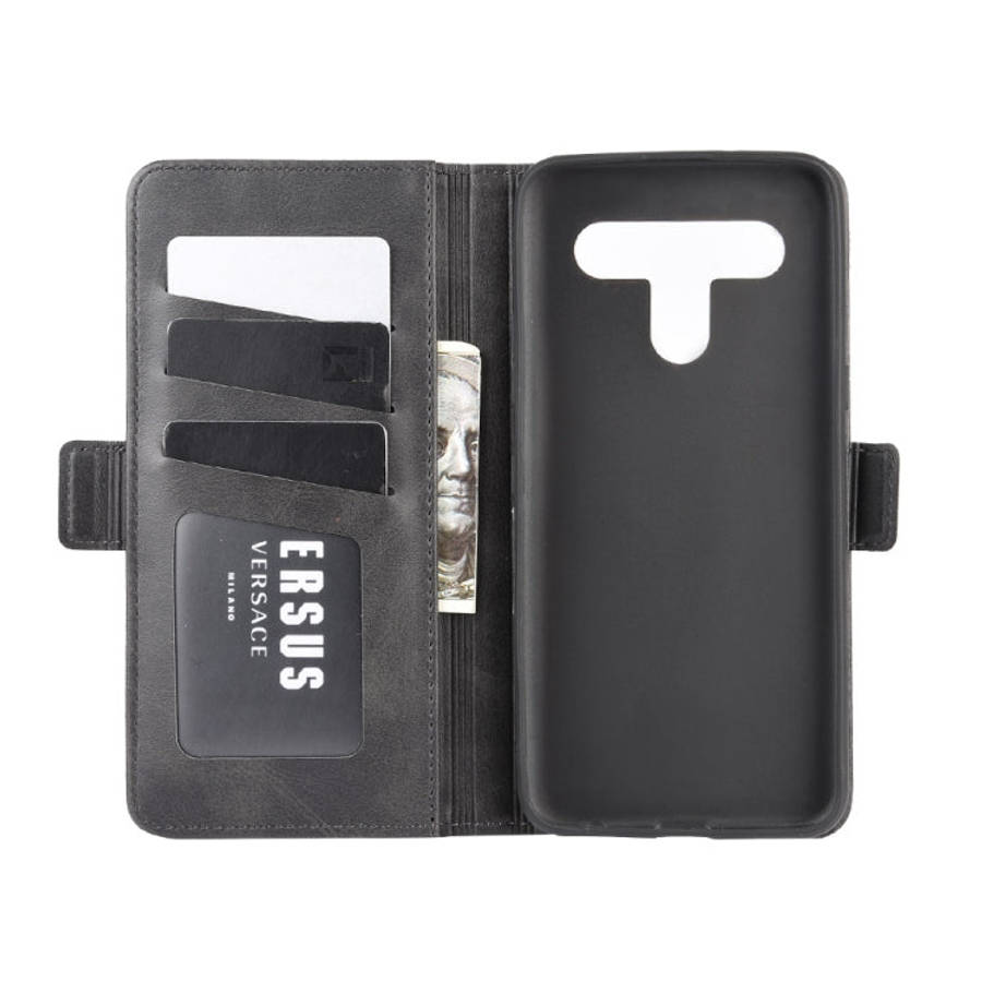 For LG K61 Dual-side Magnetic Buckle Horizontal Flip Leather Case with Holder & Card Slots & Wall...