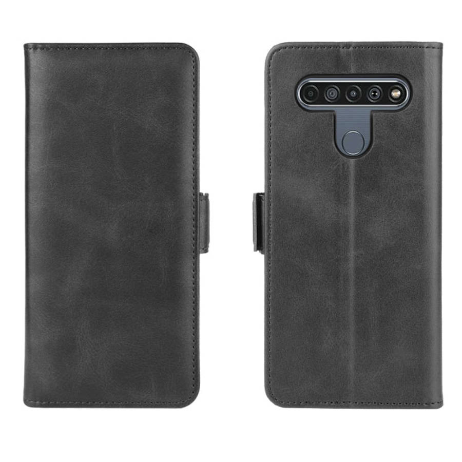 For LG K61 Dual-side Magnetic Buckle Horizontal Flip Leather Case with Holder & Card Slots & Wall...