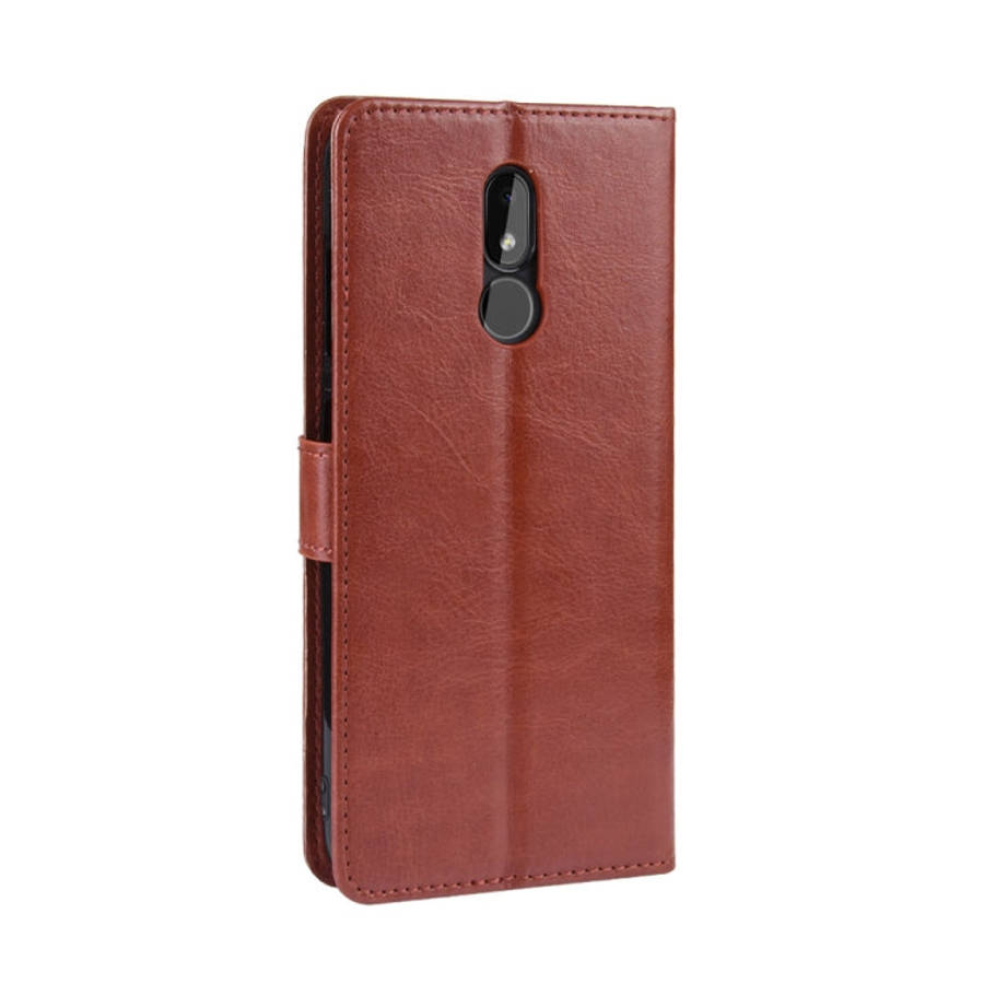 Retro Crazy Horse Texture Horizontal Flip Leather Case for Nokia 3.2, with Holder & Card Slots & ...