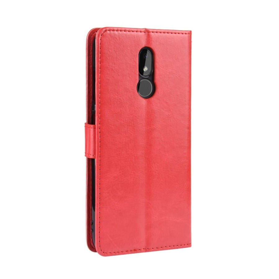Retro Crazy Horse Texture Horizontal Flip Leather Case for Nokia 3.2, with Holder & Card Slots & ...