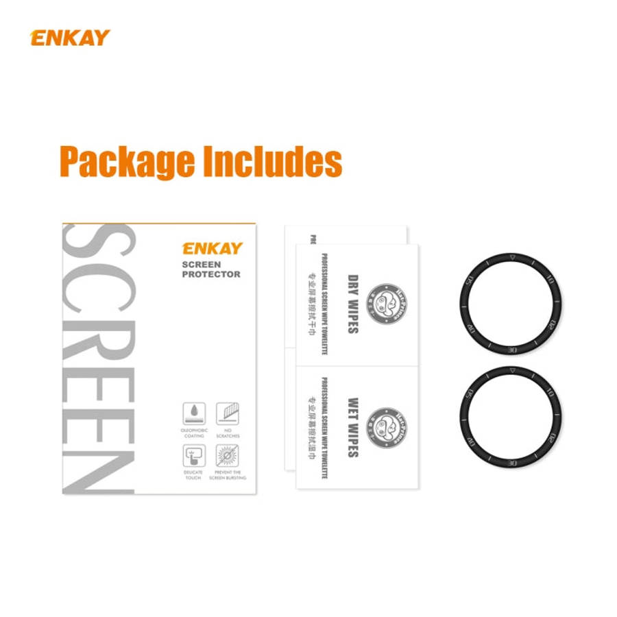 For Huawei Watch GT 2e 46mm 2 PCS ENKAY Hat-Prince 3D Full Screen Soft PC Edge + PMMA HD Screen P...