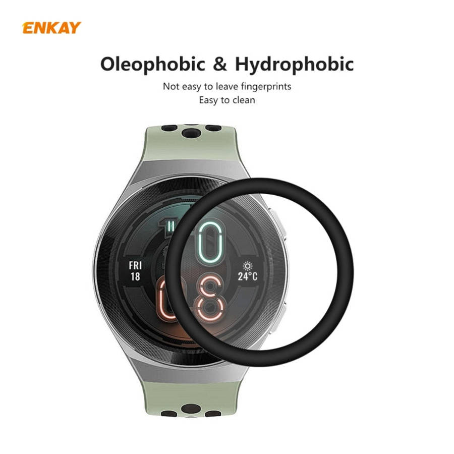 For Huawei Watch GT 2e 46mm 2 PCS ENKAY Hat-Prince 3D Full Screen Soft PC Edge + PMMA HD Screen P...