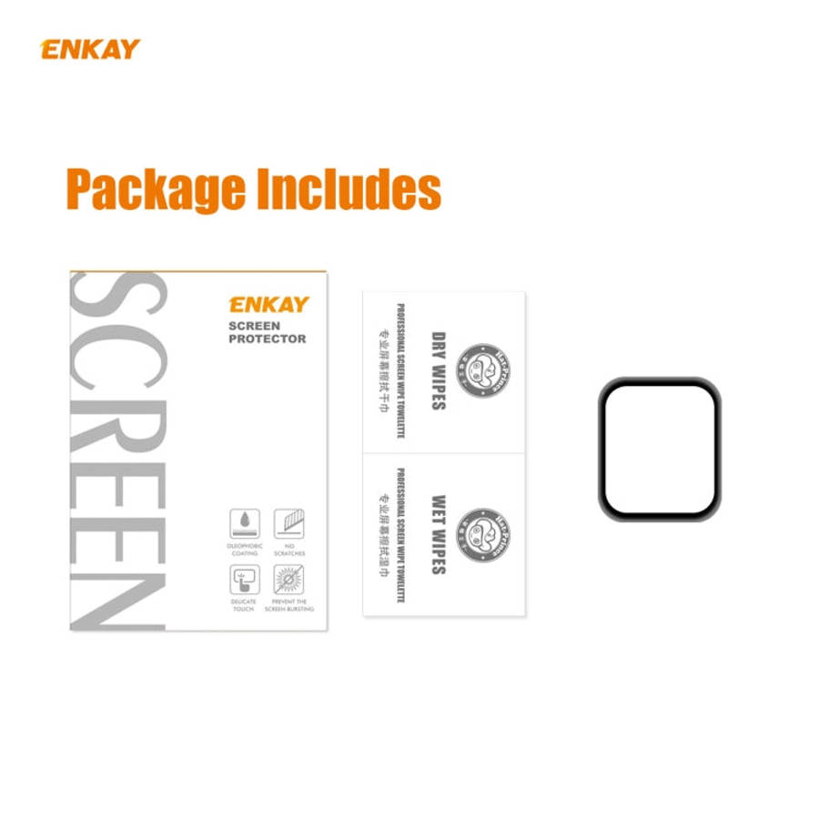 For Apple Watch 6/5/4/SE 44mm ENKAY Hat-Prince 3D Full Screen Soft PC Edge + PMMA HD Screen Prote...