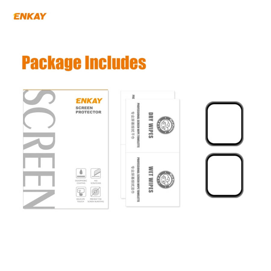 For Apple Watch 6/5/4/SE 40mm 2 PCS ENKAY Hat-Prince 3D Full Screen Soft PC Edge + PMMA HD Screen...