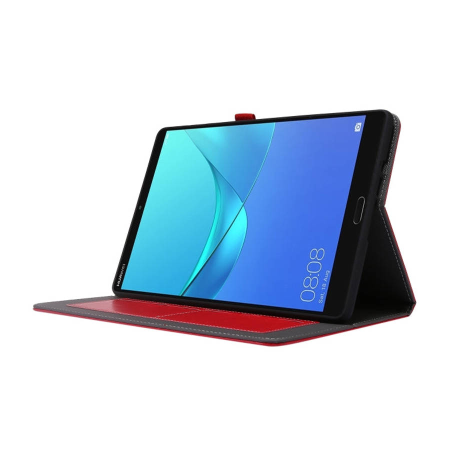 For Huawei MatePad T 10s 2-Folding Business Horizontal Flip PU Leather Case with Card Slots & Hol...