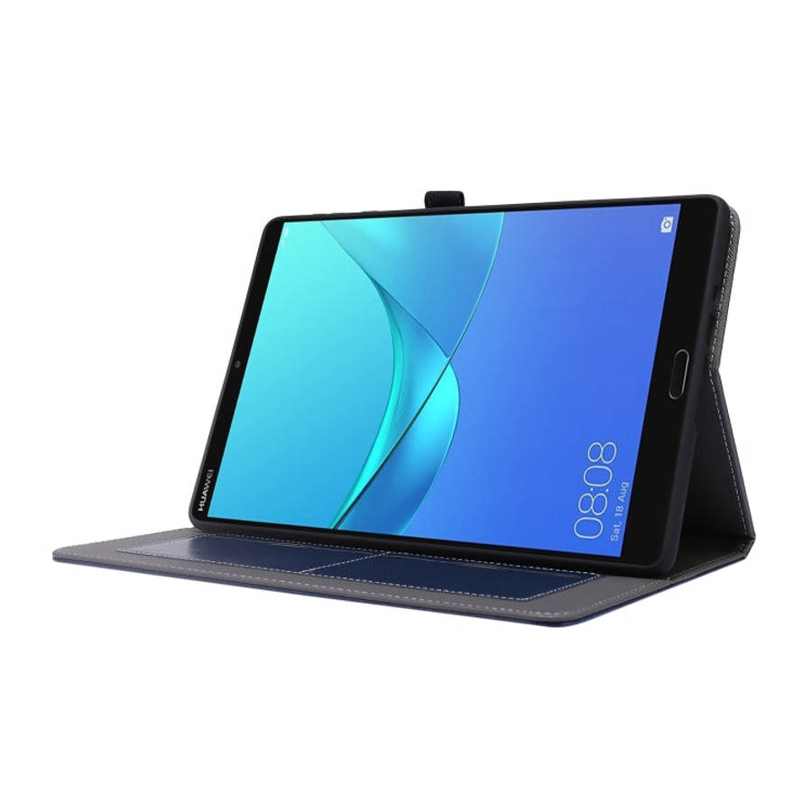 For Huawei MatePad T 10s 2-Folding Business Horizontal Flip PU Leather Case with Card Slots & Hol...