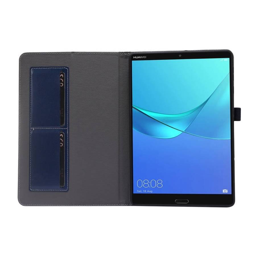 For Huawei MatePad T 10s 2-Folding Business Horizontal Flip PU Leather Case with Card Slots & Hol...