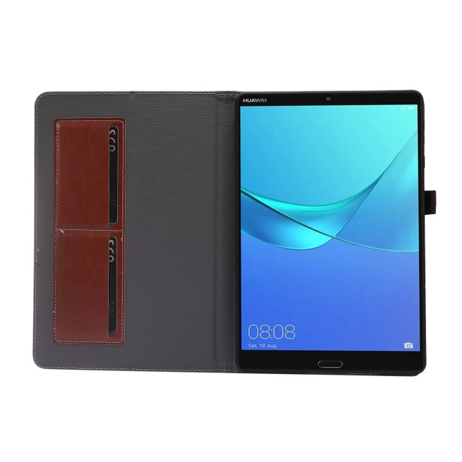 For Huawei MatePad T 10s 2-Folding Business Horizontal Flip PU Leather Case with Card Slots & Hol...