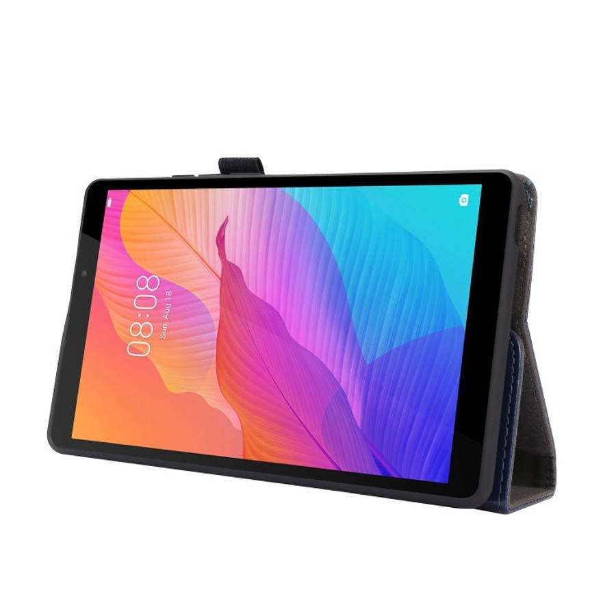 For Huawei MatePad T8 8.0 2-Folding Business Horizontal Flip PU Leather Case with Card Slots & Ho...
