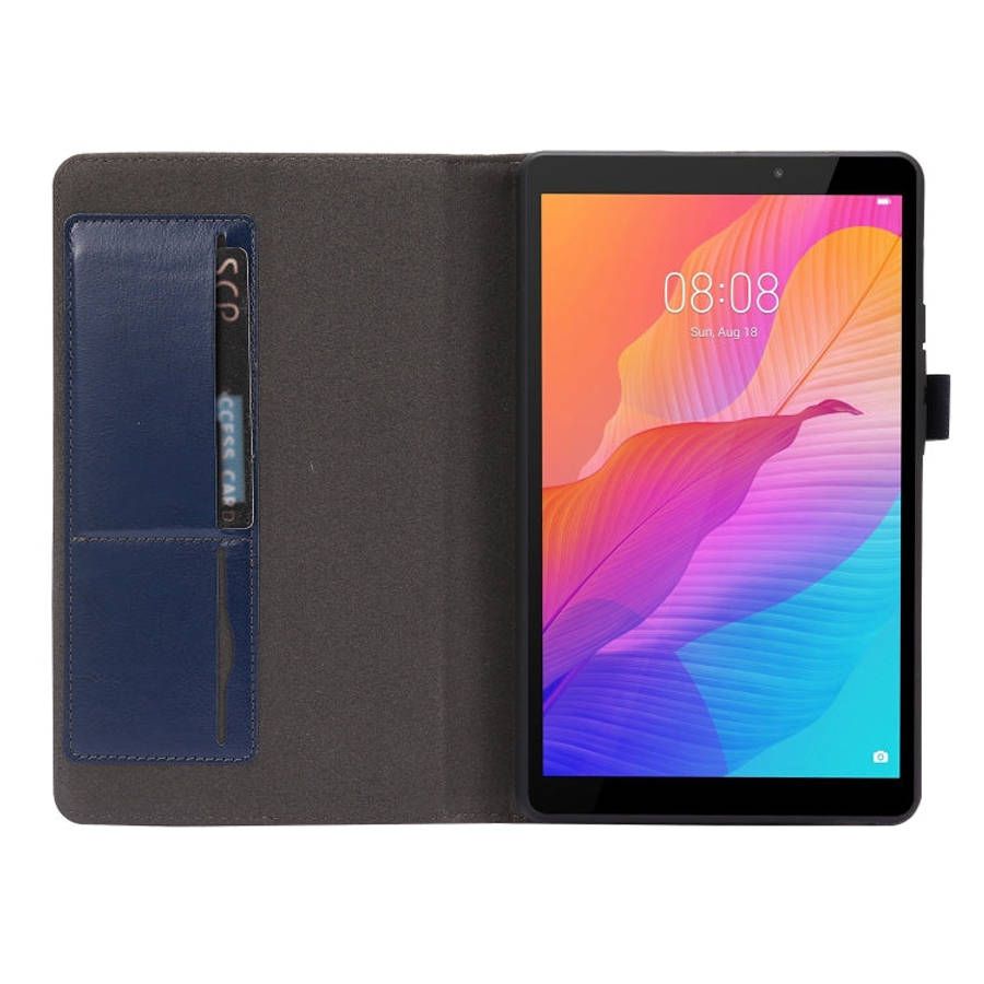 For Huawei MatePad T8 8.0 2-Folding Business Horizontal Flip PU Leather Case with Card Slots & Ho...
