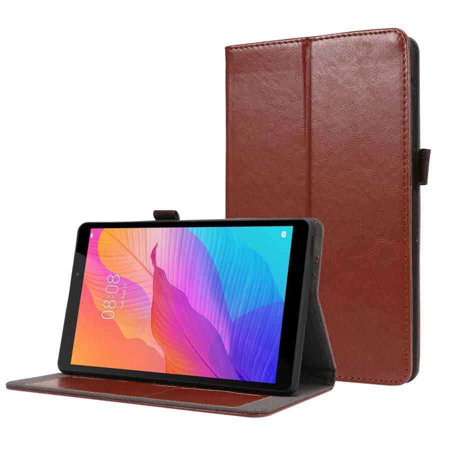 For Huawei MatePad T8 8.0 2-Folding Business Horizontal Flip PU Leather Case with Card Slots & Ho...