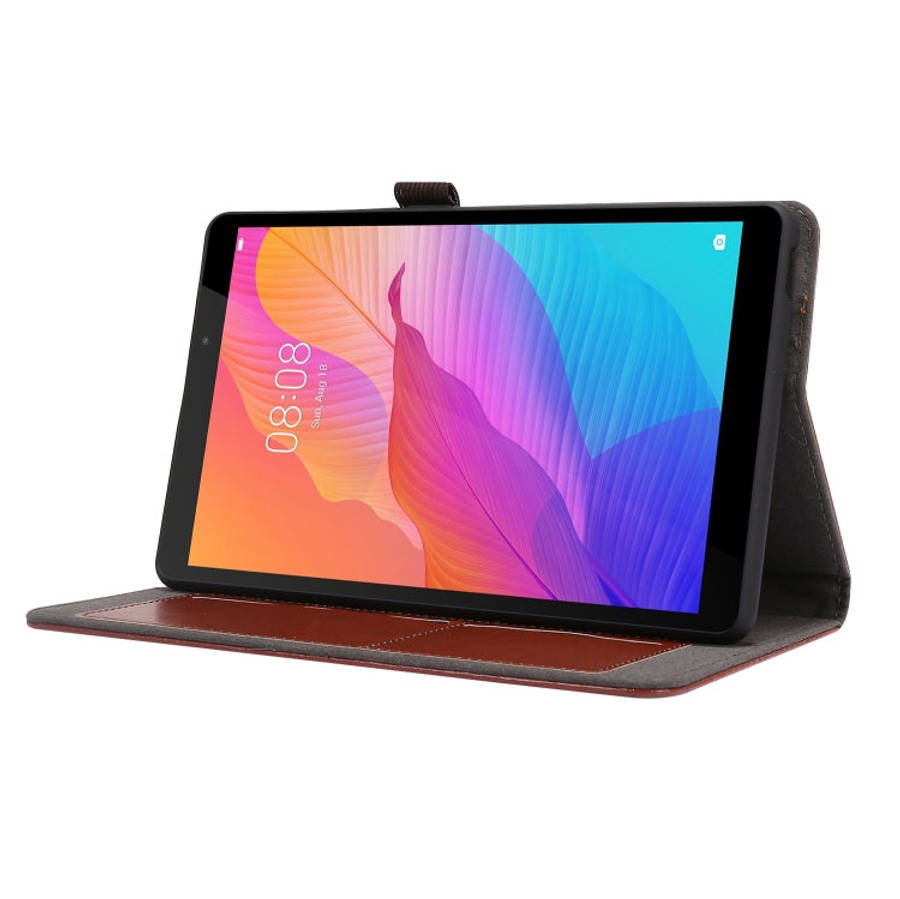 For Huawei MatePad T8 8.0 2-Folding Business Horizontal Flip PU Leather Case with Card Slots & Ho...