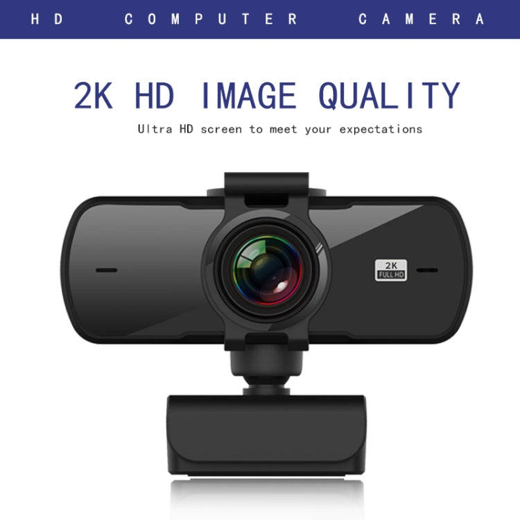 C5 4 Million Pixel Auto Focus 2K Full HD Webcam 360 Rotation USB Driver-free Live Broadcast WebCa...