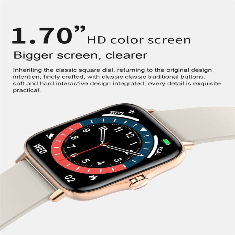 T42 1.7 inch Color Screen Smart Watch, IP67 Waterproof, Support Bluetooth Call/Heart Rate Monitor...