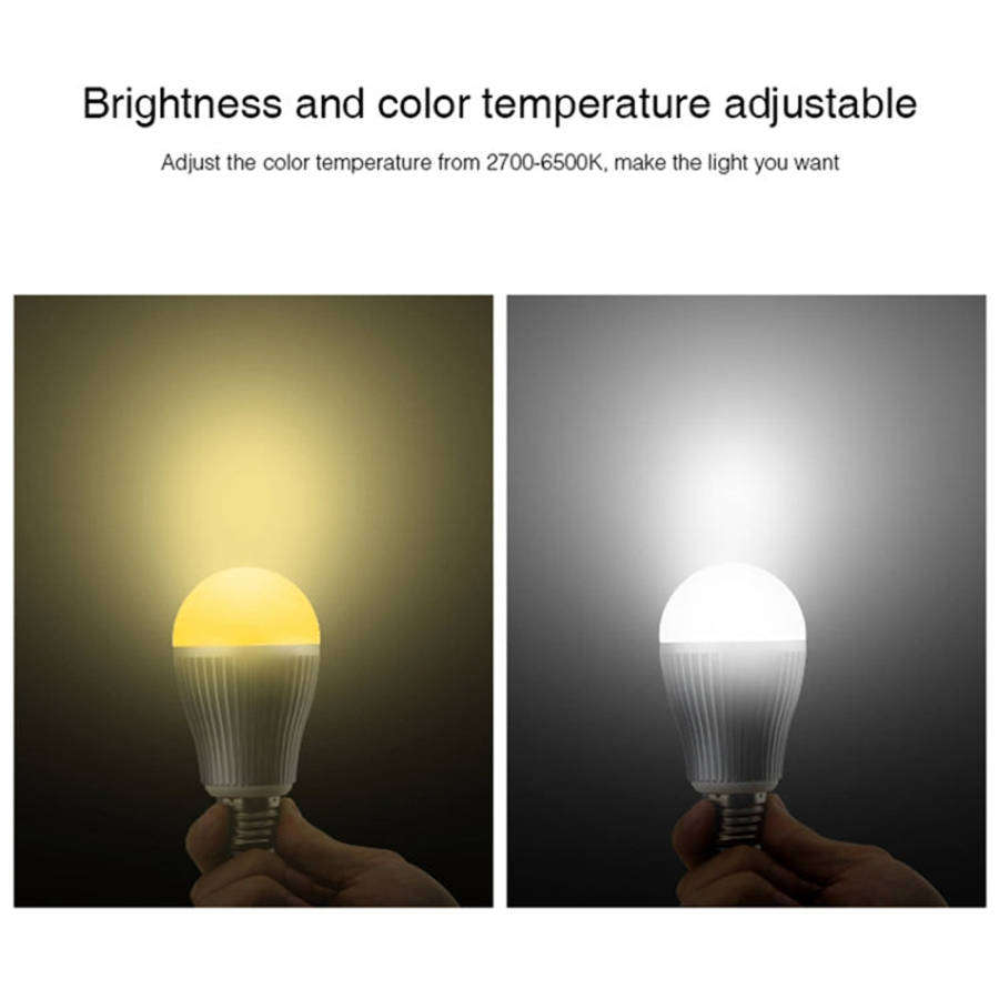 FUT019 9W Dual White LED Bulb 2.4GHZ RF Controllable Wifi Enabled CCT Adjustable Brightness Dimmi...