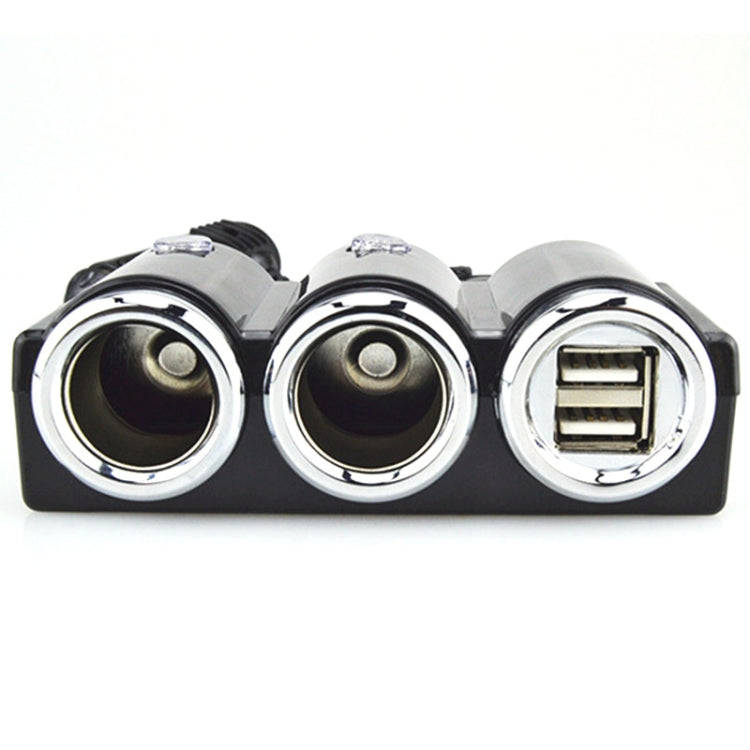 DC 12V / 24V Dual USB Multi Female Car Cigarette Lighter Splitter Socket Adapter Charger Socket P...