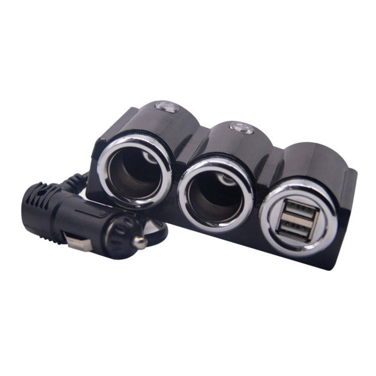 DC 12V / 24V Dual USB Multi Female Car Cigarette Lighter Splitter Socket Adapter Charger Socket P...