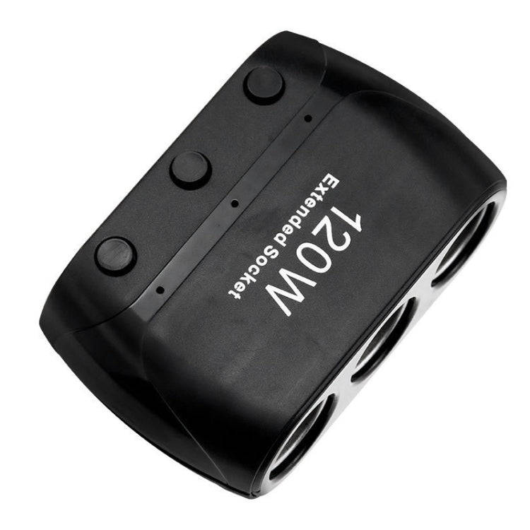 Cigarette Lighter Adapter Splitter 3 Sockets Cigarette Lighter Splitter 12V/24V Power Car Charger...