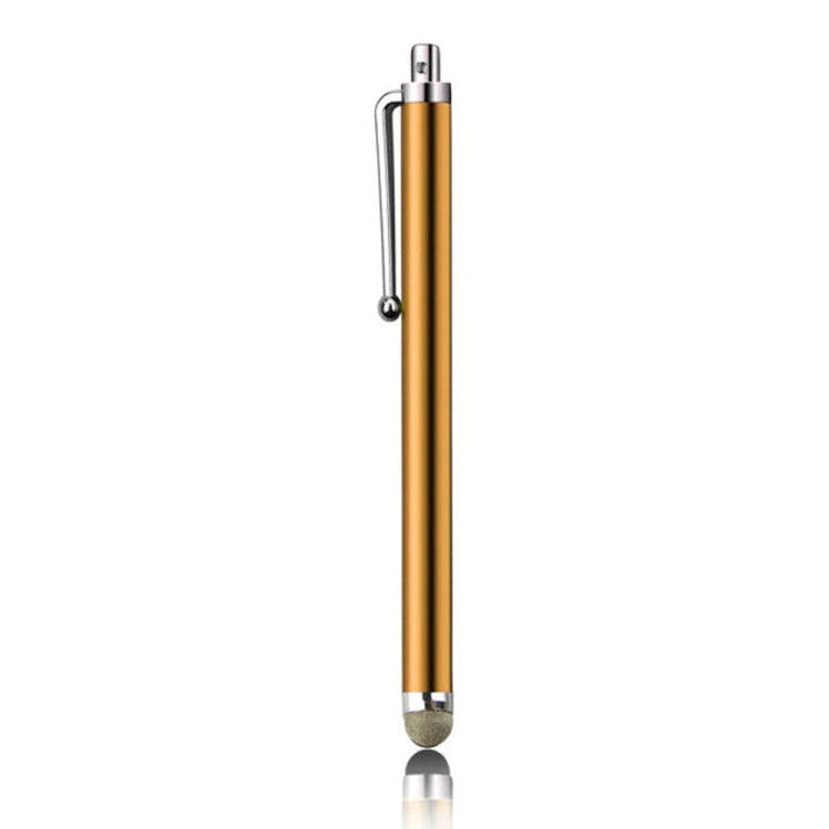 AT-19 Silver Fiber Pen Tip Stylus Capacitive Pen Mobile Phone Tablet Universal Touch Pen(Gold)