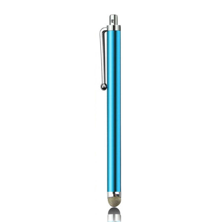 AT-19 Silver Fiber Pen Tip Stylus Capacitive Pen Mobile Phone Tablet Universal Touch Pen(Blue)