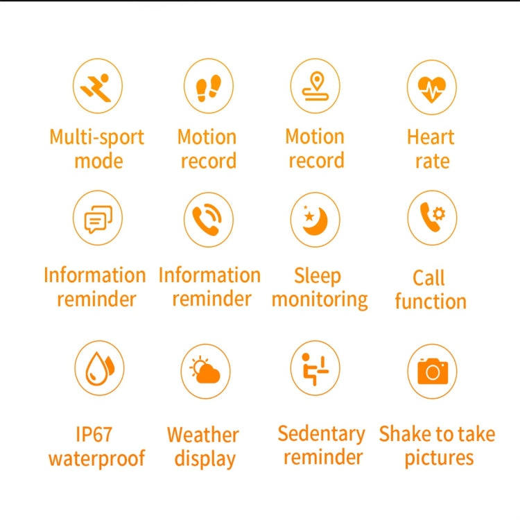 H10 1.54inch Color Screen Smart Watch IP67 Waterproof,Support Bluetooth Call/Heart Rate Monitorin...