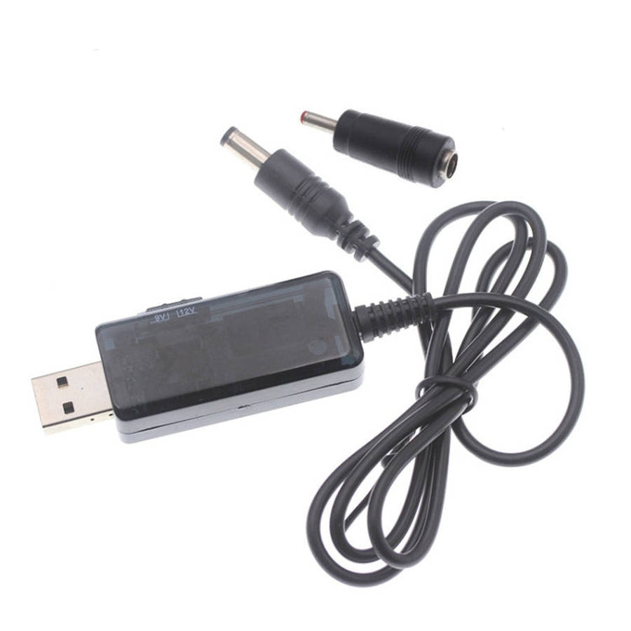 KWS-912V USB Boost Converter DC 5V to 9V / 12V Converter Cable + 3.5x1.35mm Plug Set