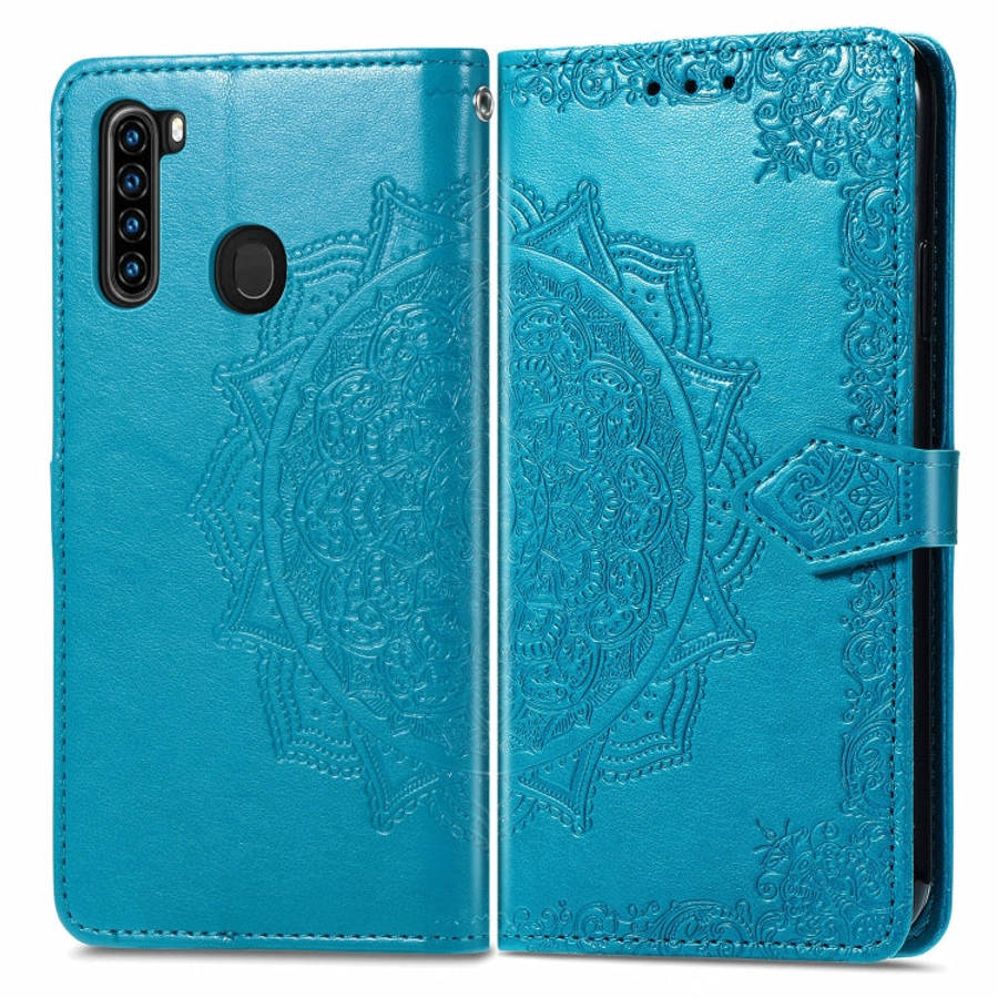 For Blackview A80 Pro Mandala Flower Embossed Horizontal Flip Leather Case with Holder & Three Ca...