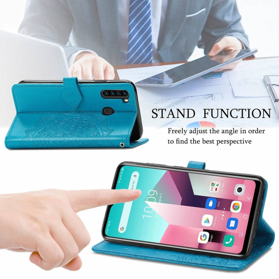 For Blackview A80 Pro Mandala Flower Embossed Horizontal Flip Leather Case with Holder & Three Ca...