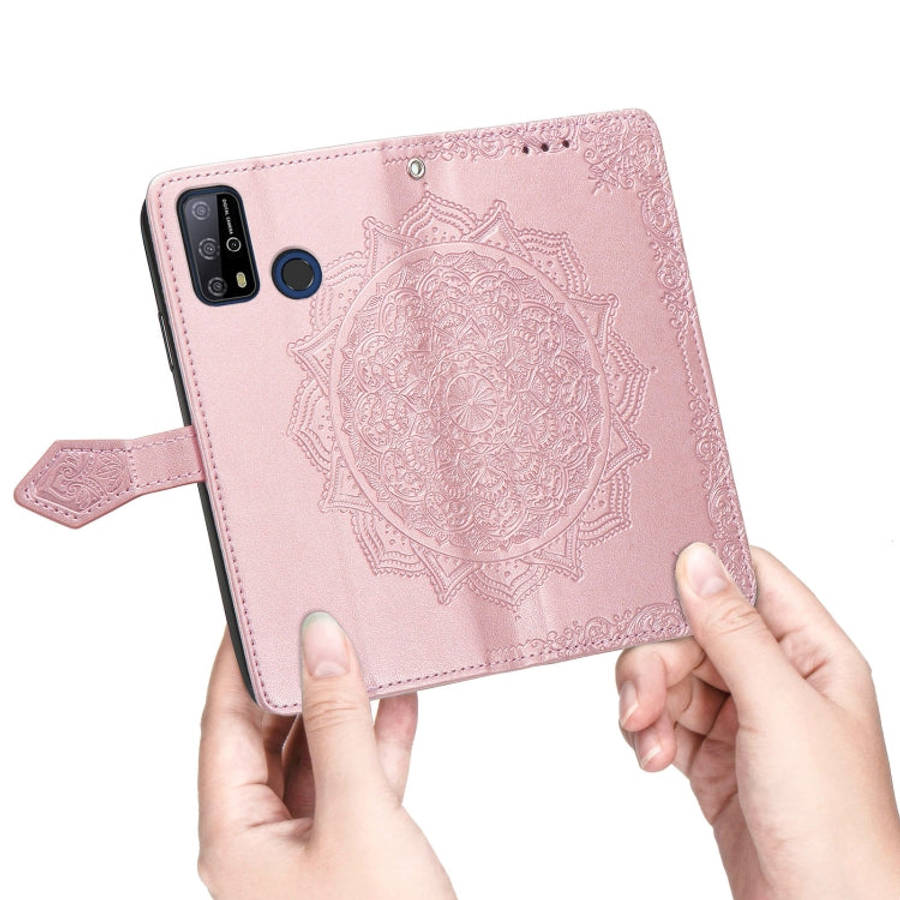 For Oukitel C23 Pro Mandala Flower Embossed Horizontal Flip Leather Case with Holder & Three Card...