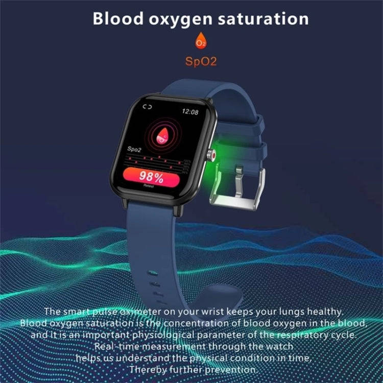 Q9pro 1.7 inch Color Screen Smart Watch, IP68 Waterproof,Support Temperature Monitoring/Heart Rat...